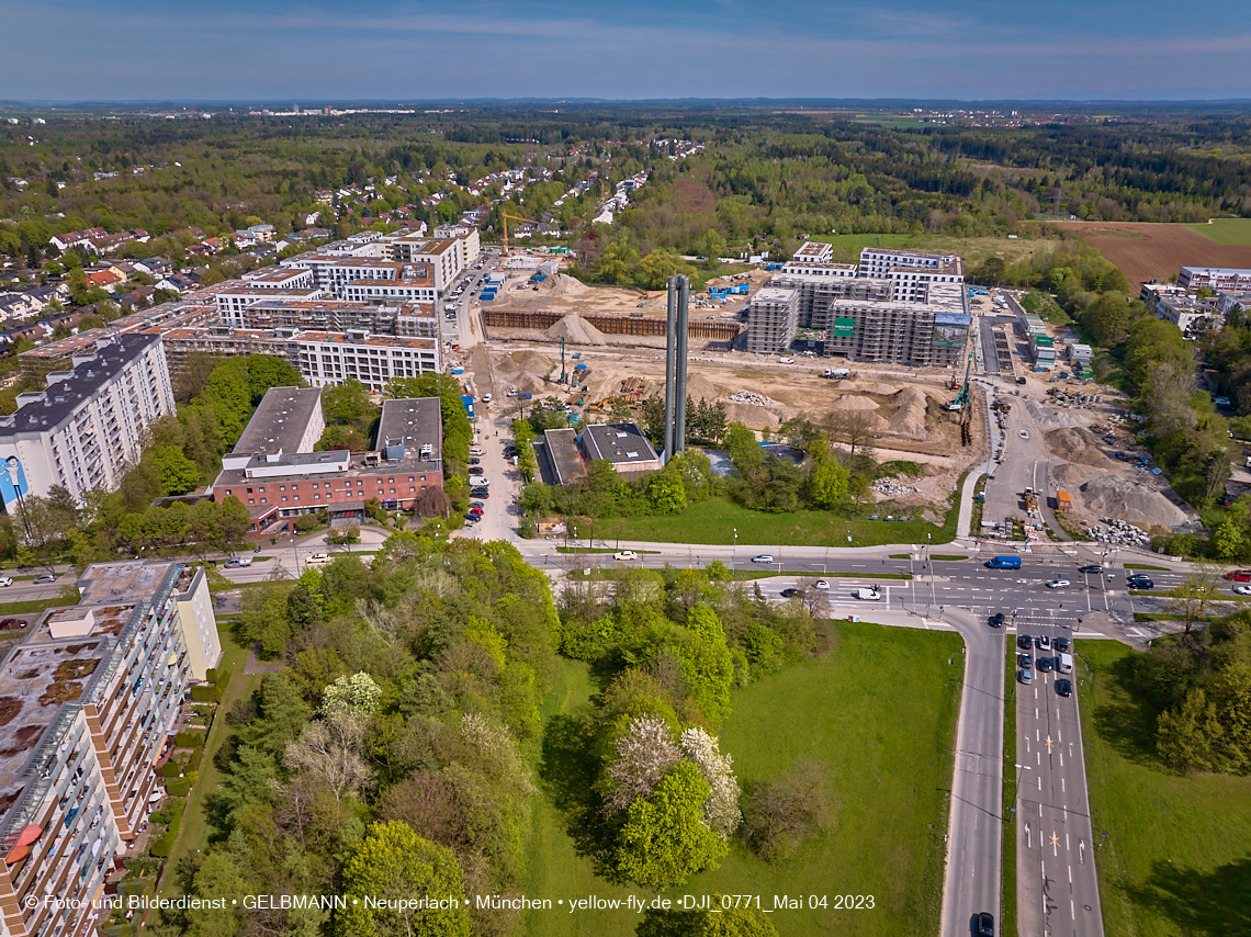 04.05.2023 - Luftbilder vom Alexisqaurtier und Pandion Verde in Neuperlach 04.05.2023 - Luftbilder vom Alexisqaurtier und Pandion Verde in Neuperlach
